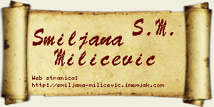 Smiljana Milićević vizit kartica